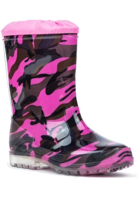 Dětské holínky růžový maskáč