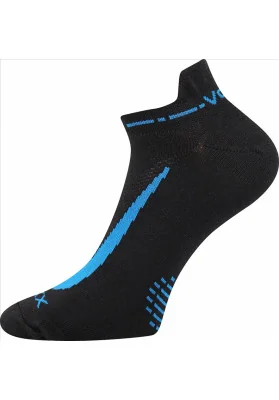 Ponožky krátké slabé REX 10 bavlněné ČERNÉ