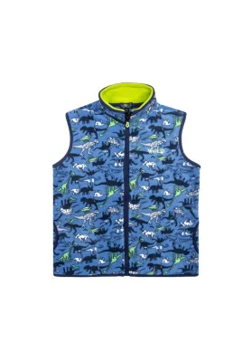 Dětská fleece vesta Wolf B2346 dino sv.modrá