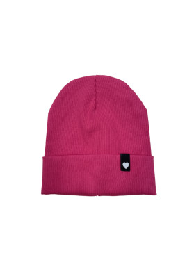 Dívčí čepice NOVITI srdíčko růžová