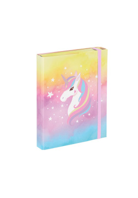 BAAGL Desky na školní sešity A5 Rainbow Unicorn