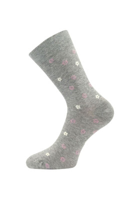 Ponožky dámské medicine FLOWRANA šedé melé