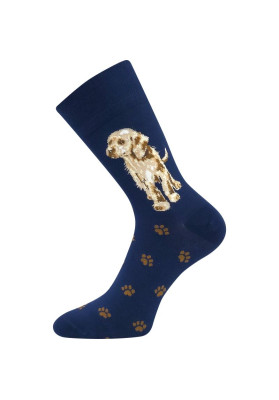 Ponožky dámské bambusové FOXANA s obrázkem PEJSKA