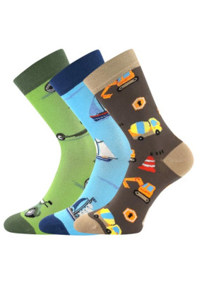 Ponožky dětské KAITO s obrázky CHLAPECKÉ mix B