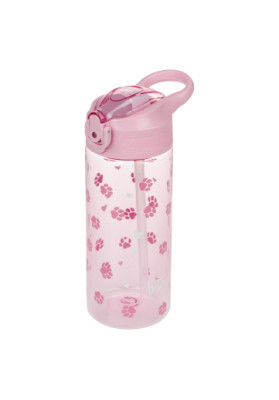 BAAGL Tritanová láhev na pití s brčkem Tlapky 500 ml