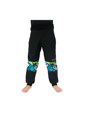 Drexiss softshellové kalhoty jaro/podzim Graffiti Green