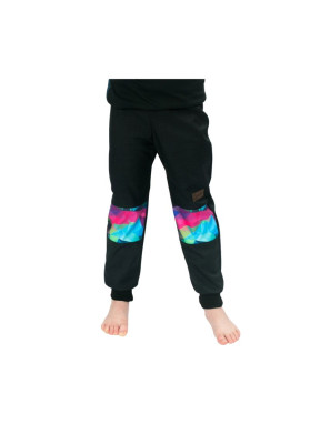 Drexiss softshellové kalhoty jaro/podzim Black Shapes Colours Pink