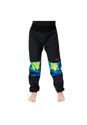 Drexiss softshellové kalhoty jaro/podzim Shapes Colours blue