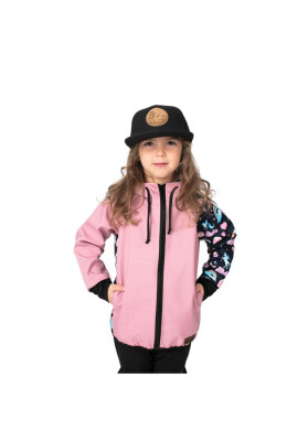 Drexiss softshellová bunda OLD PINK - MOON UNICORNS