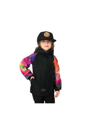 Drexiss softshellový kabátek Shapes Colours Pink