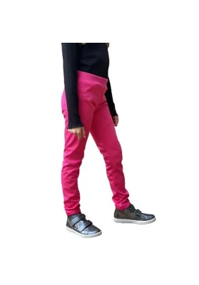 Dětské pružné softshellové legíny Adellino RŮŽOVÁ